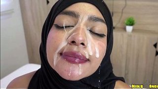 Gadis Hijab Masih Abg Dientot Keras Sampai Banjir Mani