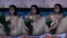 Abg Sange Berat Sampe Masupin Timun Ke Dalem