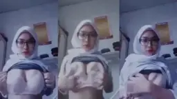 Skandal Jilbab Putih Bikin Makin Basah Dan Panas.